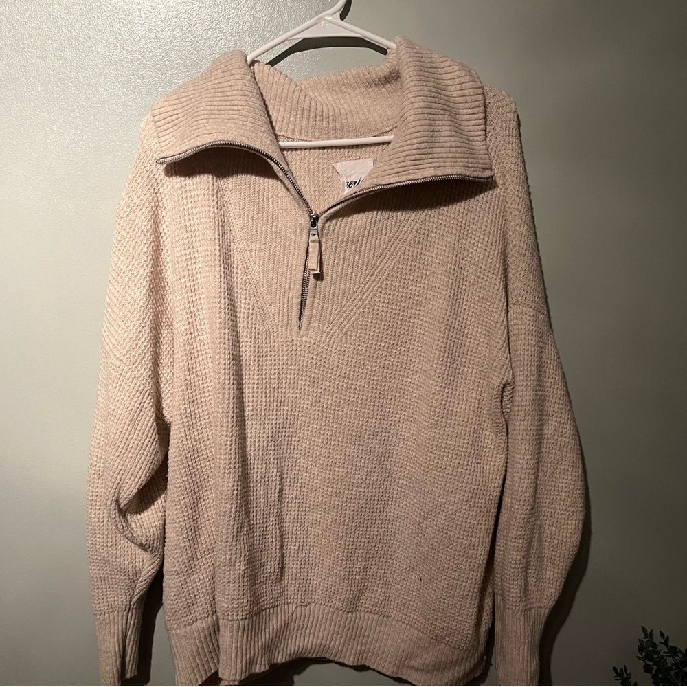 aerie half zip sweater
